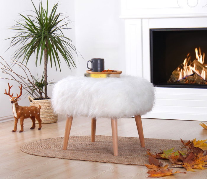 Atelier Del Sofa Puf Deer - White